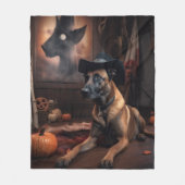 Belgische Malinois Pumpkins Halloween Scary Fleece Deken (Voorkant)