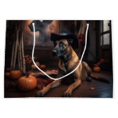 Belgische Malinois Pumpkins Halloween Scary Groot Cadeauzakje (Voorkant)