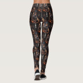 Belgische Malinois Pumpkins Halloween Scary Leggings (Achterkant)