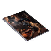 Belgische Malinois Pumpkins Halloween Scary Notitieboek (Rechterzijde)