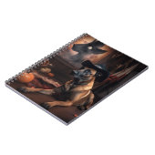Belgische Malinois Pumpkins Halloween Scary Notitieboek (Linkerzijde)