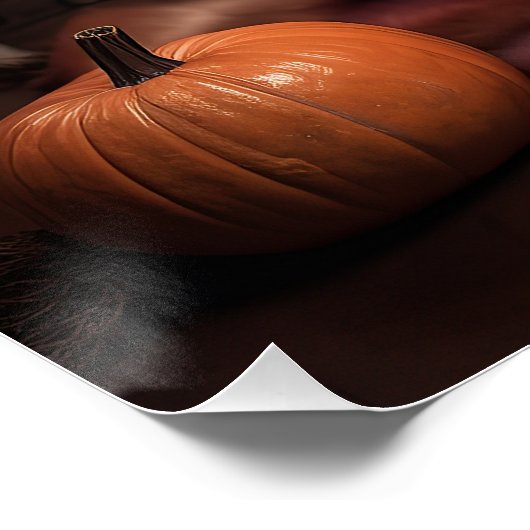 Belgische Malinois Pumpkins Halloween Scary Perfect Poster (Hoek)