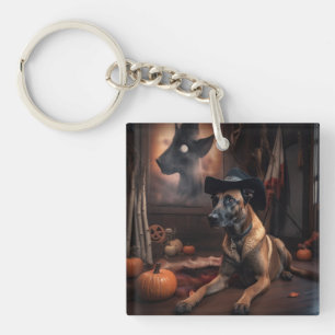 Belgische Malinois Pumpkins Halloween Scary Sleutelhanger