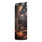 Belgische Malinois Pumpkins Halloween Scary Thermosbeker (Gedraaid links)