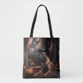 Belgische Malinois Pumpkins Halloween Scary Tote Bag (Voorkant)