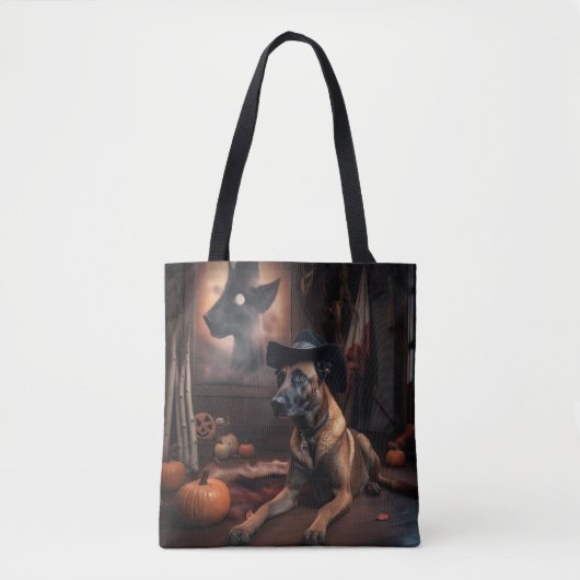 Belgische Malinois Pumpkins Halloween Scary Tote Bag (Voorkant)
