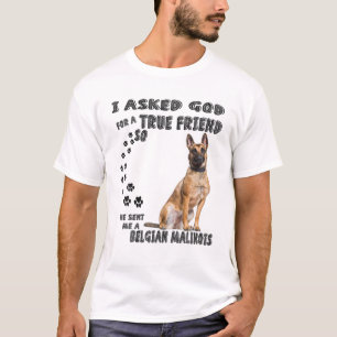 Belgische Malinois Quote mam Papa, dominee Belga M T-shirt