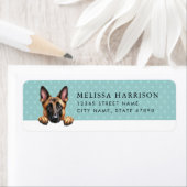 Belgische Malinois Retouradreslabels Etiket (Insitu)