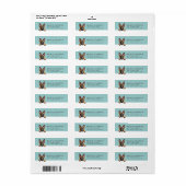 Belgische Malinois Retouradreslabels Etiket (Full Sheet)