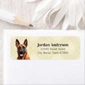 Belgische Malinois Retouradreslabels Etiket (Insitu)
