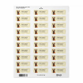 Belgische Malinois Retouradreslabels Etiket (Full Sheet)