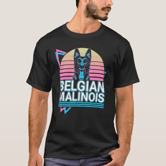 Belgische Malinois Retro T-shirt (Voorkant)