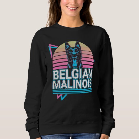 Belgische Malinois Retro Trui (Voorkant)