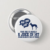 Belgische Malinois Ronde Button 5,7 Cm (Voorkant /achterkant)