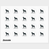 Belgische Malinois Ronde Sticker (Vel)