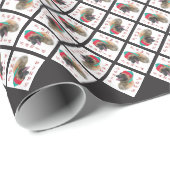 Belgische Malinois Santa Paws; Santa Belgische Mal Cadeaupapier (Rol Hoek)