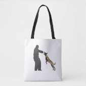 Belgische Malinois Schoudertas Tote Bag (Voorkant)