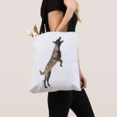Belgische Malinois Schoudertas Tote Bag (Dichtbij)