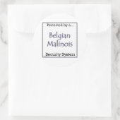 Belgische Malinois Security System Sticker (Tas)