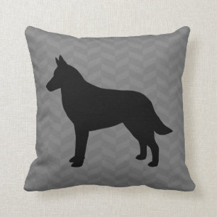 Belgische Malinois Silhouette Kussen