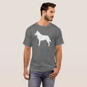 Belgische Malinois Silhouette T-shirt (Voorkant volledig)