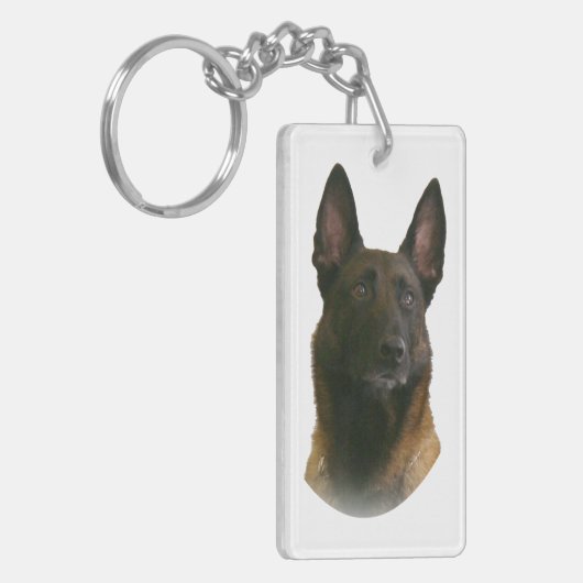 belgische malinois sleutelhanger (Voorkant Links)