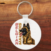 Belgische Malinois Sleutelhanger (Voorkant)