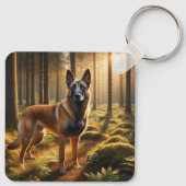Belgische Malinois Sleutelhanger (Achterkant)