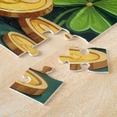 Belgische Malinois St. Patrick's Day Gelukszoeker Legpuzzel (Zijkant)