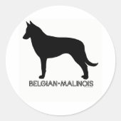 Belgische Malinois Sticker (Voorkant)