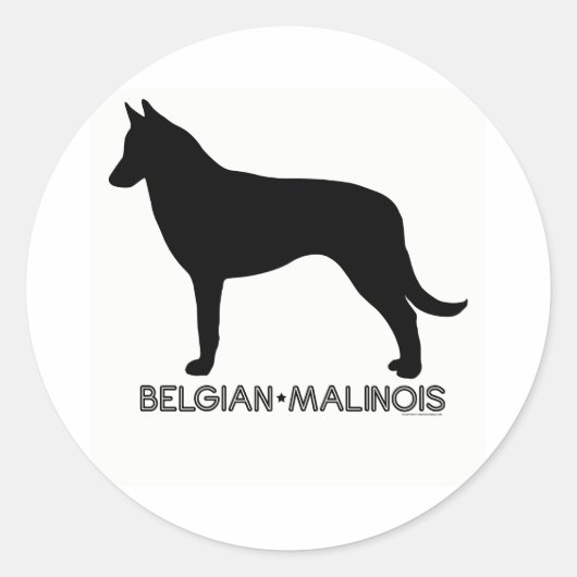 Belgische Malinois Sticker (Voorkant)