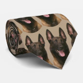 belgische malinois stropdas (Opgerold)