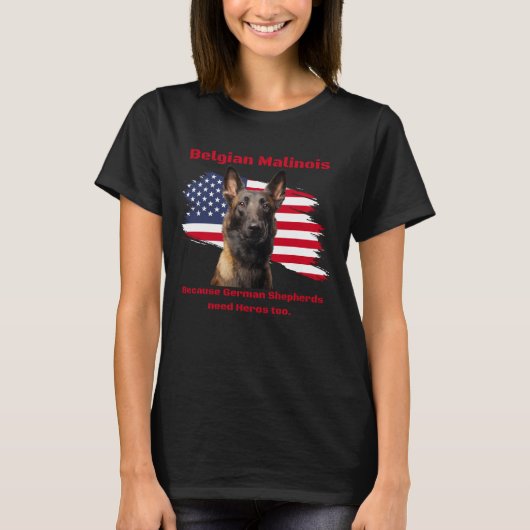 Belgische Malinois T-shirt (Voorkant)