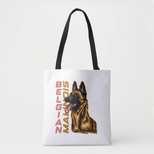 Belgische Malinois Tote Bag (Voorkant)