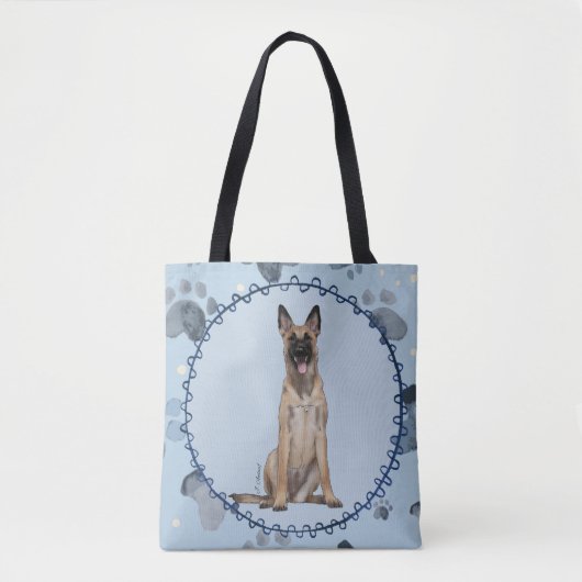 Belgische Malinois Tote Bag (Voorkant)