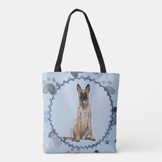 Belgische Malinois Tote Bag (Achterkant)
