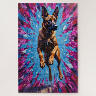 Belgische Malinois Valentijnsdag Gebroken Hart Legpuzzel