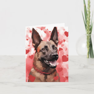 Belgische Malinois Valentijnsdag Kaart