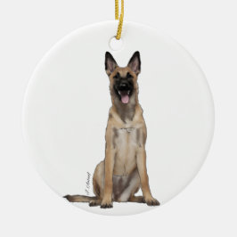Belgische Malinois Versiering Keramisch Ornament