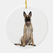 Belgische Malinois Versiering Keramisch Ornament (Achterkant)