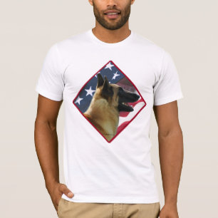 Belgische Malinois Vlag; Malinois 4 juli, USA T-shirt
