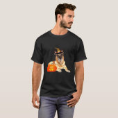 Belgische Malinois Witch Pet Halloween Dog Costume T-shirt (Voorkant volledig)