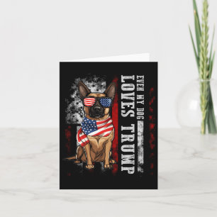 Belgische Malinois Zelfs Mijn Hond Loves Trump Gra Kaart