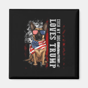 Belgische Malinois Zelfs Mijn Hond Loves Trump Gra Magneet
