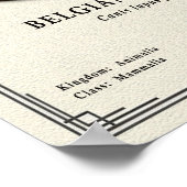 Belgische Malinois Zoölogie Serie Poster (Hoek)