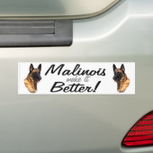 Belgische Malinoisbumpersticker Bumpersticker (Op auto)
