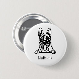 Belgische Malinoishond Ronde Button 5,7 Cm