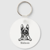 Belgische Malinoishond Sleutelhanger (Voorkant)