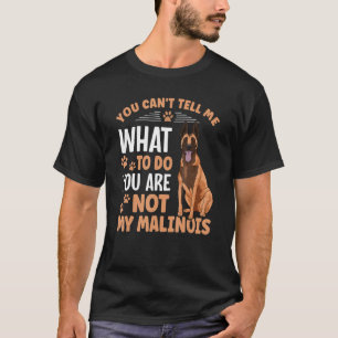 Belgische malinoishond voor de eigenaar van het be t-shirt