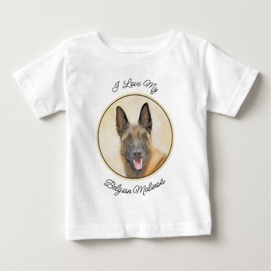 Belgische Malinoisschildering - Kute Original Dog  (Voorkant)